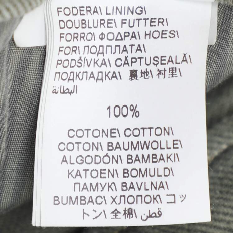 Pre Owned Brunello Cucinelli Green Denim Traditional Fit Jeans M