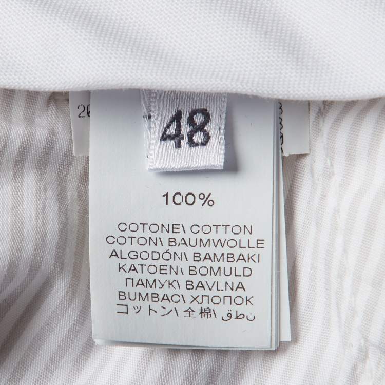 Pre Owned Brunello Cucinelli White Cotton Shorts M