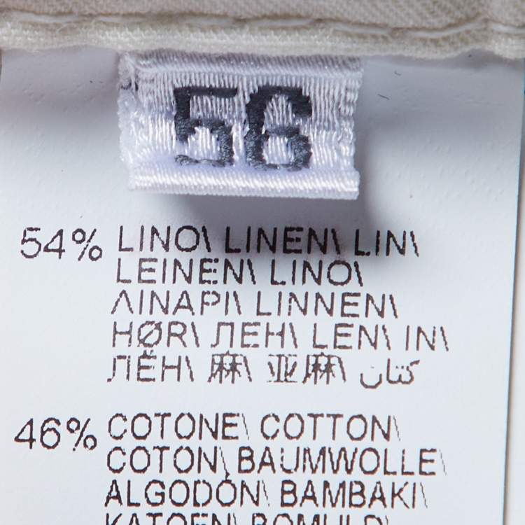 Pre Owned Brunello Cucinelli Off-White Cotton Bermuda Shorts XXXL