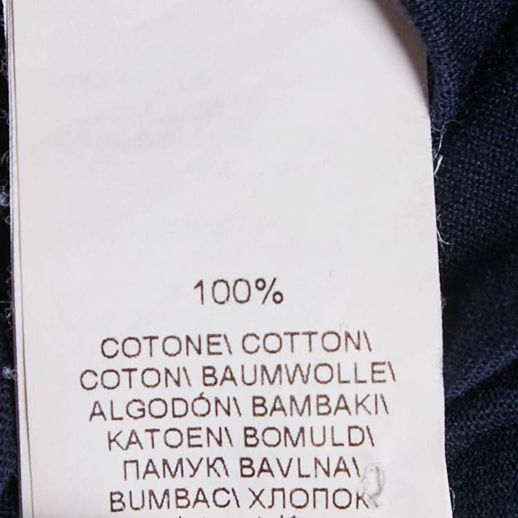 Pre Owned Brunello Cucinelli Blue Jersey Crewneck T-Shirt M