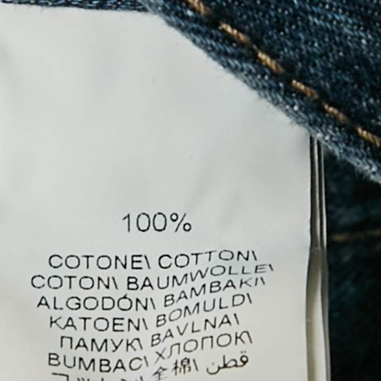Pre Owned Brunello Cucinelli Blue Faded Denim Traditional Fit Jeans M Waist 31"