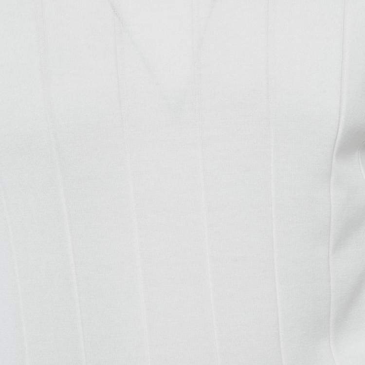 مملوكة مسبقًا Brunello Cucinelli White Cotton Knit Crewneck T-Shirt M