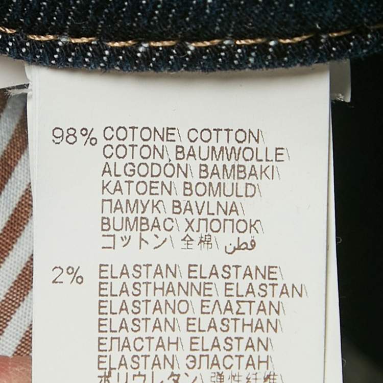 Pre Owned Brunello Cucinelli Blue Denim Traditional Fit Jeans S/Waist 32"