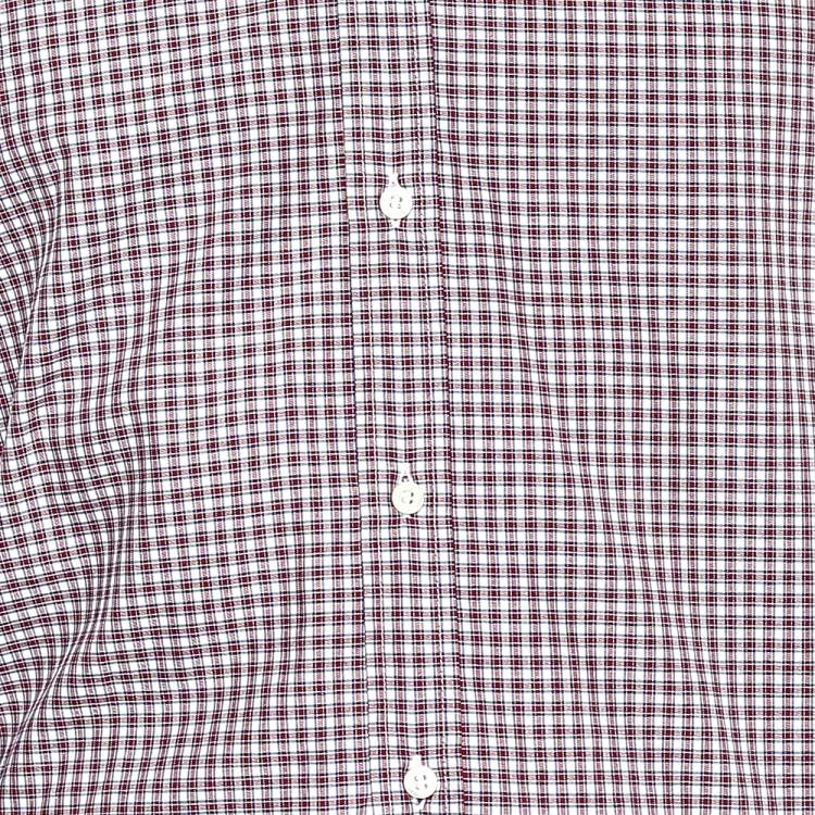 Pre Owned Brunello Cucinelli Red Checkered Cotton Basic Fit Shirt S