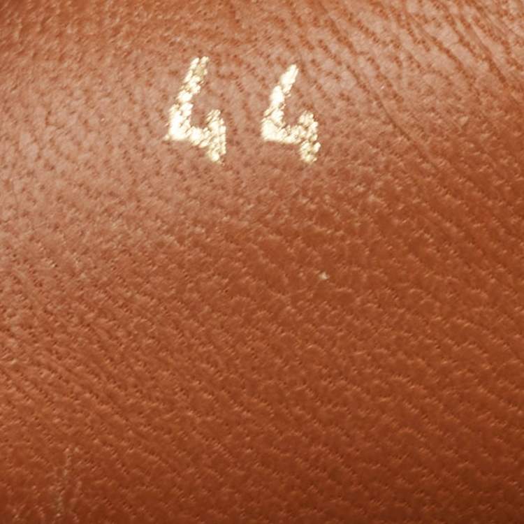 Pre Owned Brunello Cucinelli White Leather Low Top Sneakers Size 44
