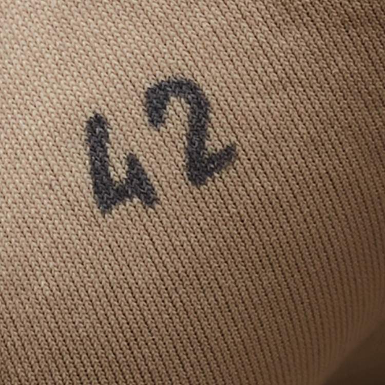 Pre Owned Brunello Cucinelli Blue Fabric And Suede Trimmed Sneakers Size 42