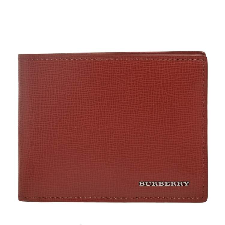 Burberry Brown Leather Bifold Wallet Burberry Brit | The Luxury Closet