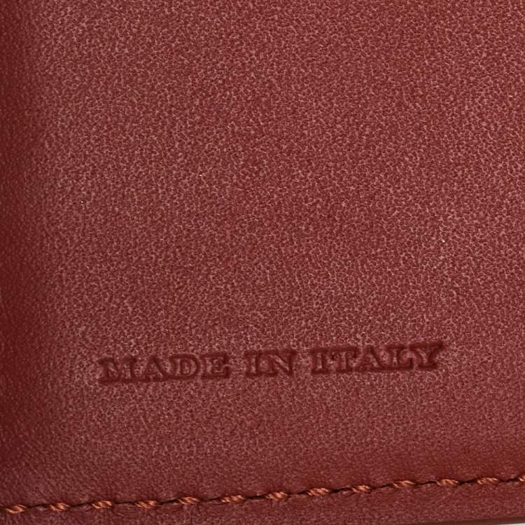 Pre Owned Burberry Brown Leather Bifold Wallet