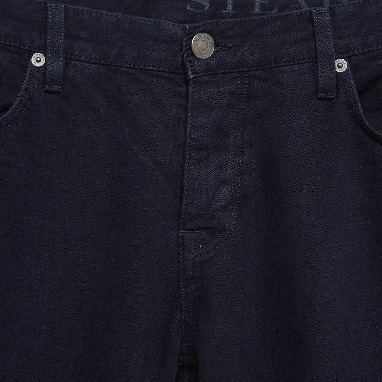 Pre Owned Burberry Brit Navy Blue Cotton  Slim Fit Steadman Jeans S Waist 29"