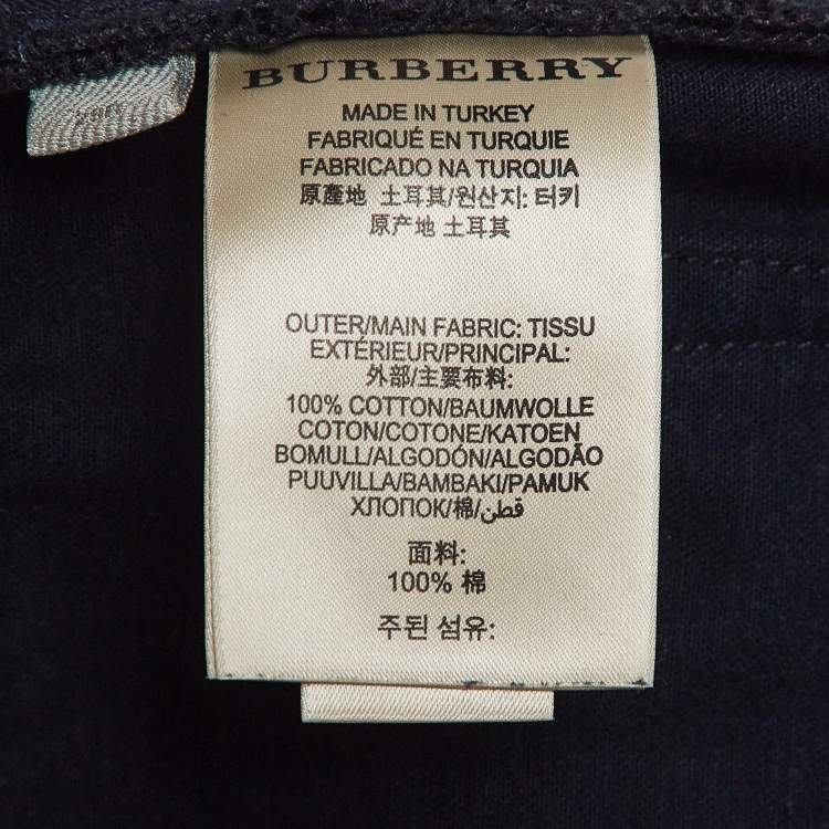 Pre Owned Burberry Brit Navy Blue Cotton  Slim Fit Steadman Jeans S Waist 29"