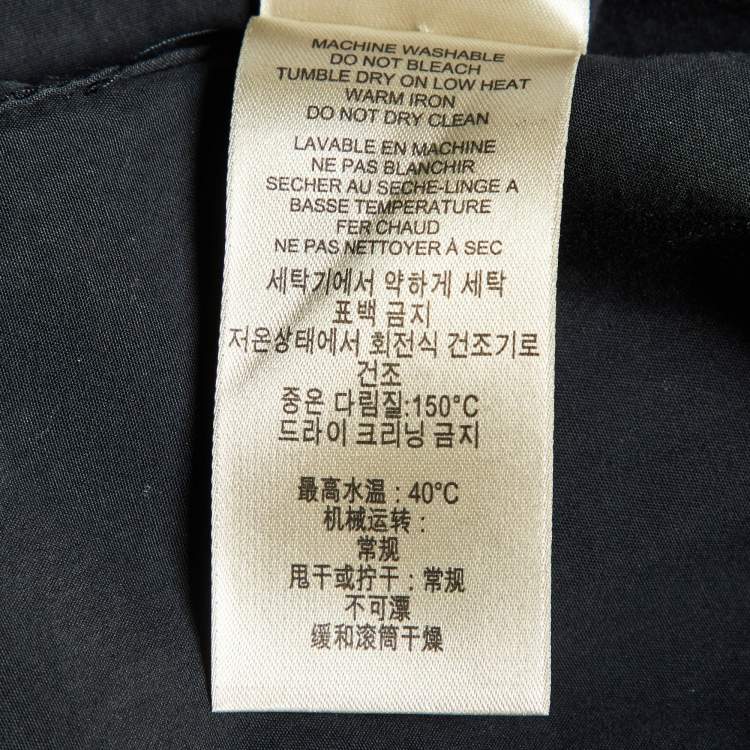 Pre Owned Burberry Brit Black Cotton Long Sleeve Shirt M