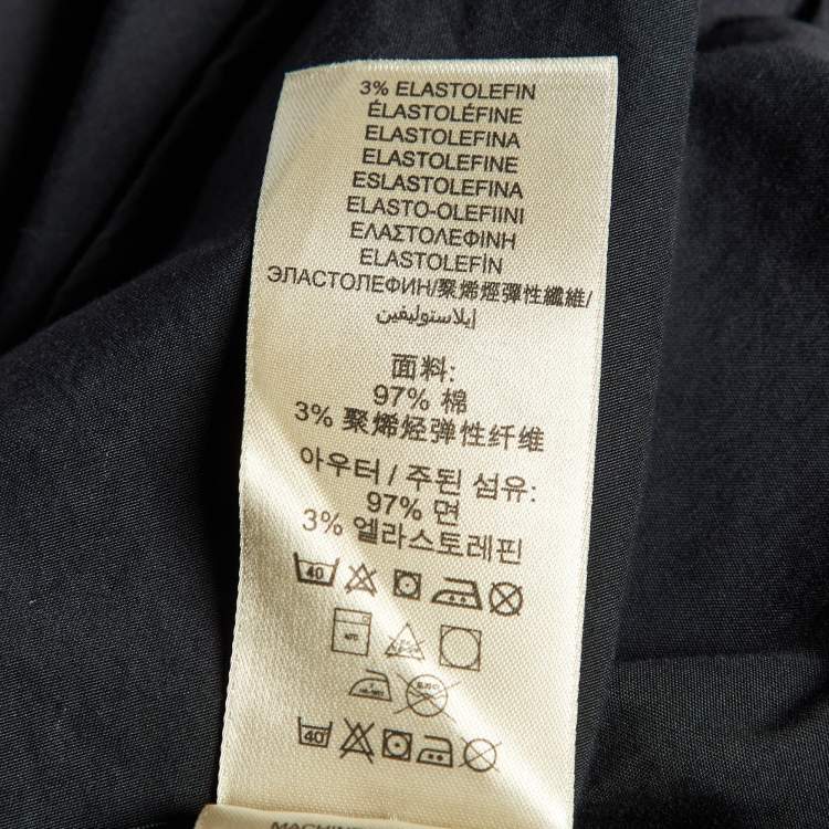 Pre Owned Burberry Brit Black Cotton Long Sleeve Shirt M