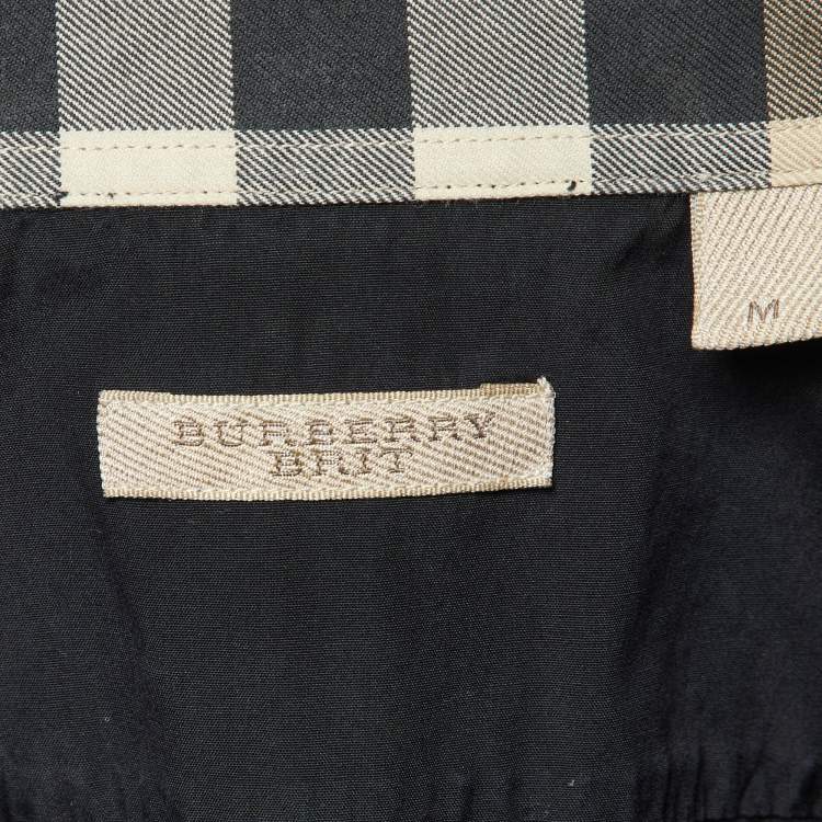 Pre Owned Burberry Brit Black Cotton Long Sleeve Shirt M