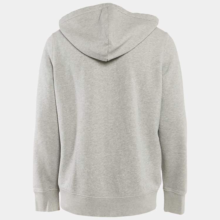 Pre Owned Burberry Brit Grey Cotton Zip-Up Hoodie XL