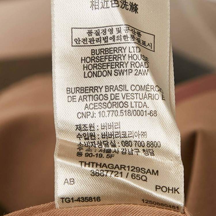 Pre Owned Burberry Brit Checks Cotton Long Sleeve Shirt L