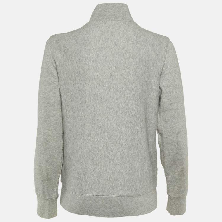 Pre Owned Burberry Brit Grey Cotton Zip-Up Jacket XS
