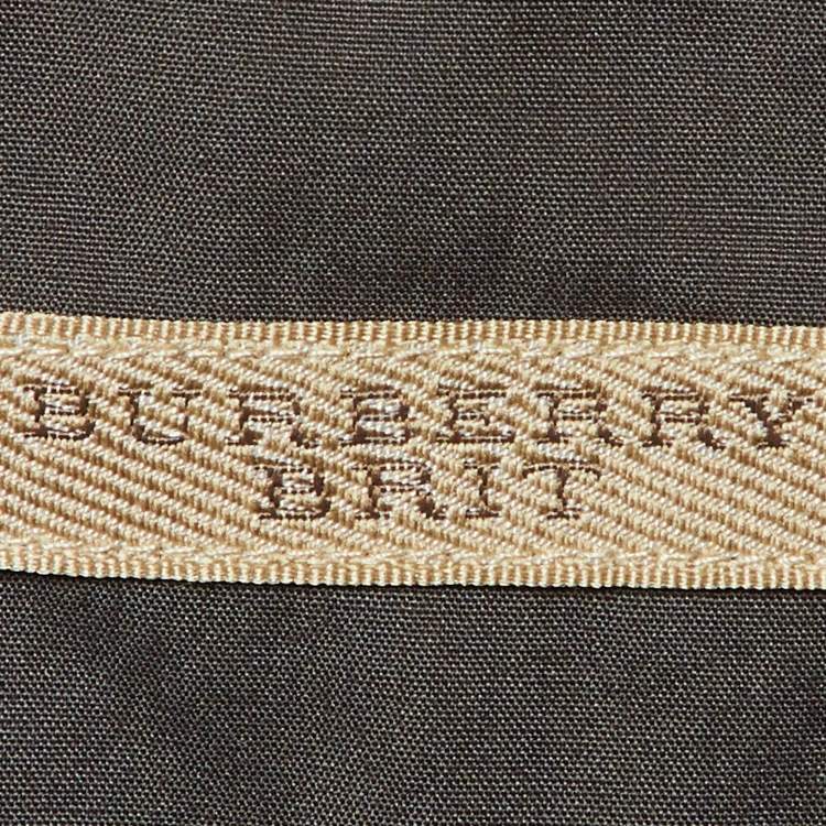 Pre Owned Burberry Brit Grey Cotton Button Front Shirt XL