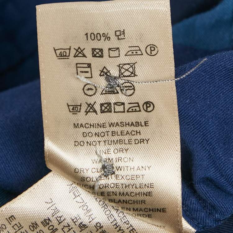 Pre Owned Burberry Brit Blue House Check Print Cotton Shirt L