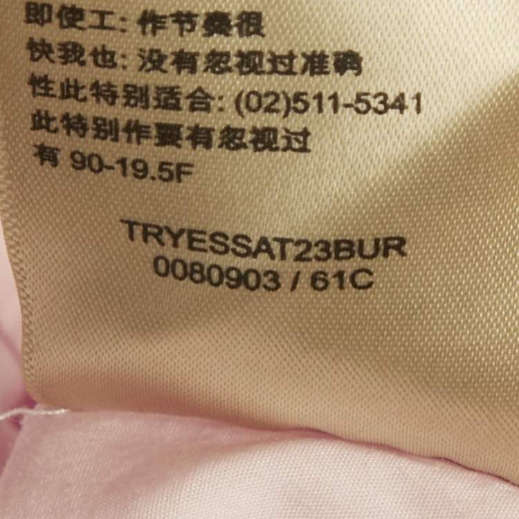 Pre Owned Burberry Brit Pink Logo Embroidered Cotton Shirt XL 