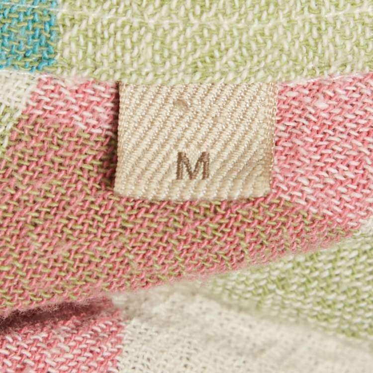 Pre Owned Burberry Brit Multicolor Nova Check Cotton Button Front Shirt M