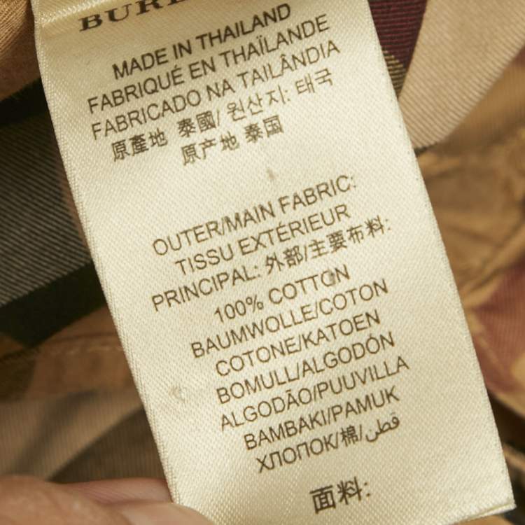 Pre Owned Burberry Brit Brown House Check Print Cotton Shirt XL