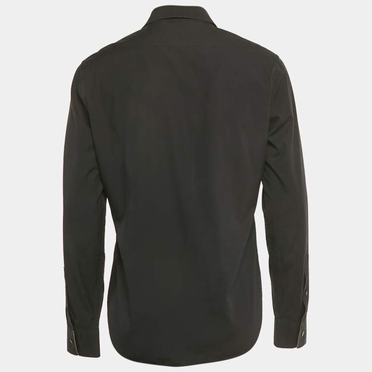 Pre Owned Burberry Brit Black Cotton Long Sleeve Shirt M