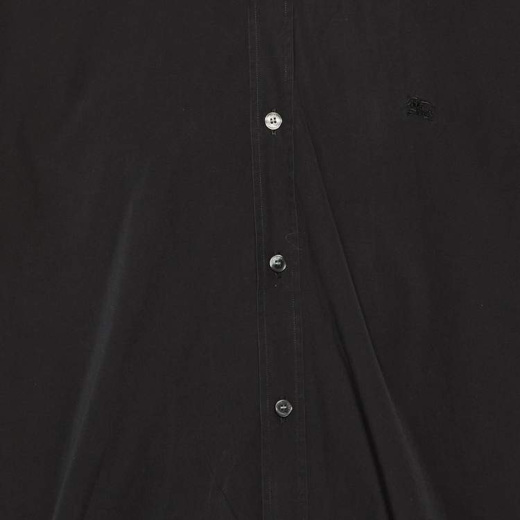 Pre Owned Burberry Brit Logo Embroidered Cotton Shirt XXL