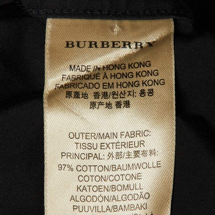 Pre Owned Burberry Brit Logo Embroidered Cotton Shirt XXL