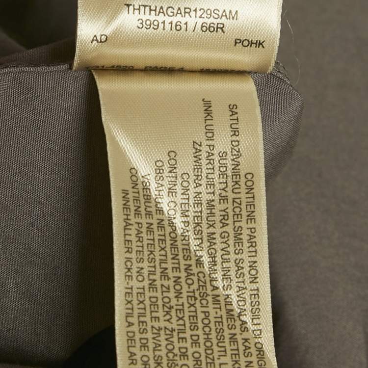 مملوكة مسبقًا Burberry Brit Grey Cotton Button Front Shirt L