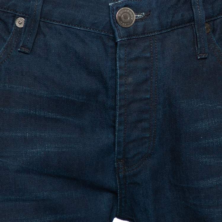 Pre Owned Burberry Brit Blue Denim Steadman Slim Fit Jeans XL 
