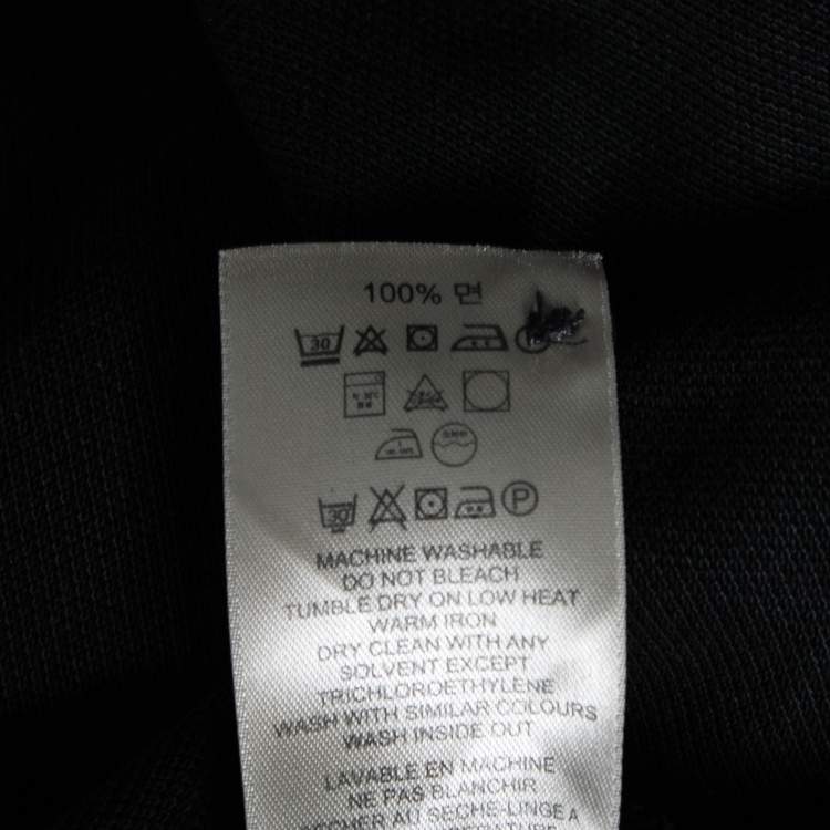 Pre Owned Burberry Brit Black Cotton Pique Short Sleeve Polo T-Shirt M