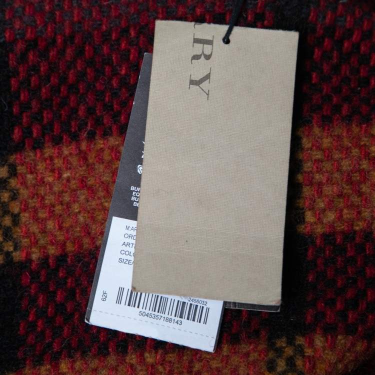 Pre Owned Burberry Brit Brown Leather Shearling Collar Biker Jacket L