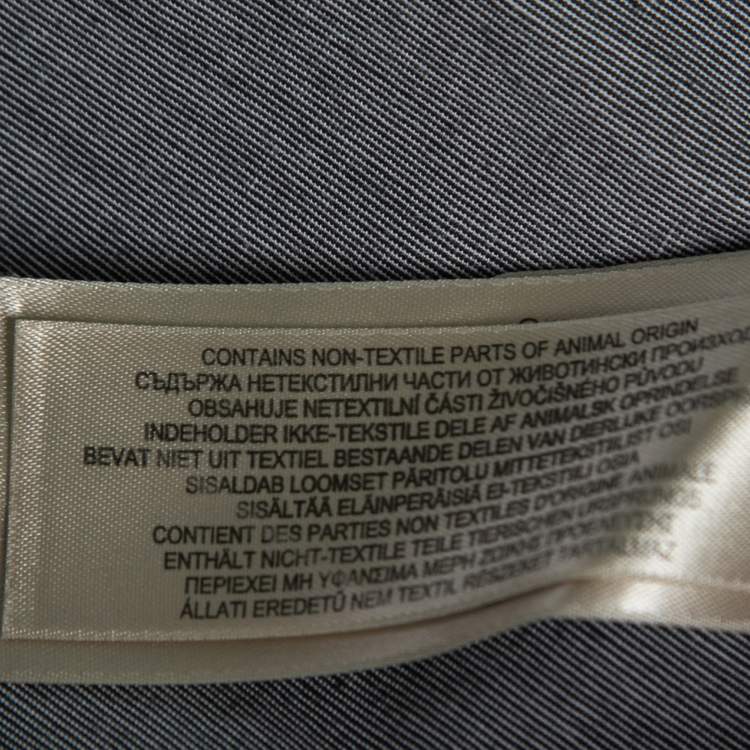 Pre Owned Burberry Brit Grey Cotton Button-Front Shirt L