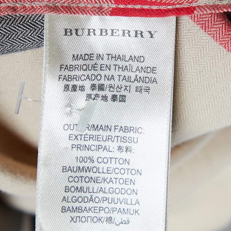 Pre Owned Burberry Brit Beige Giant Check Cotton Long Sleeve Shirt 3XL