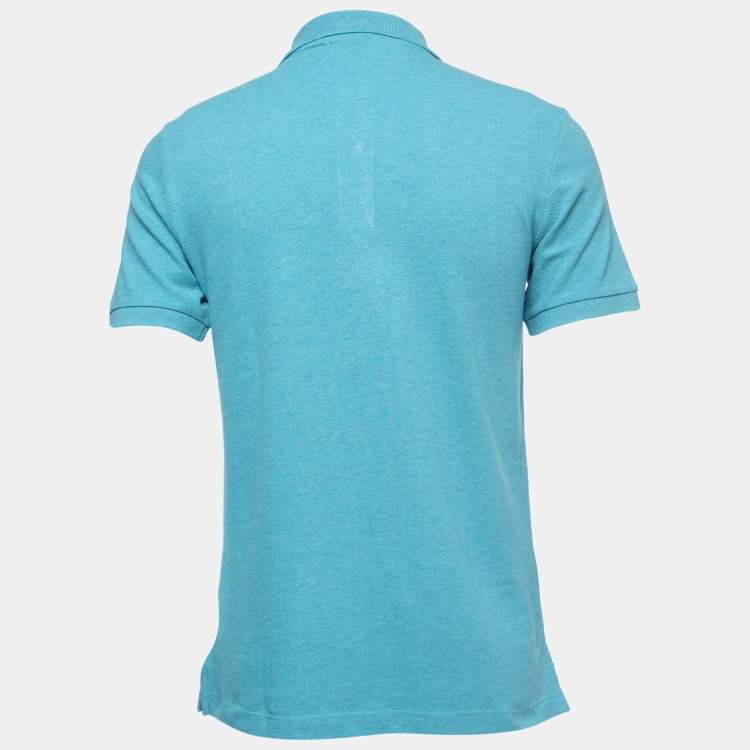 Pre Owned Burberry Brit Blue Cotton Pique Polo T-Shirt S