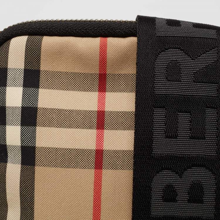Pre Owned Burberry Beige Vintage Check Canvas Phone Case