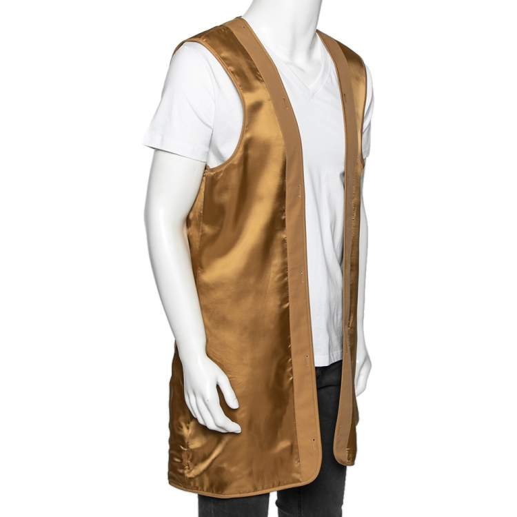 Pre Owned Burberry Antique Yellow Regular Chelsea and Kensington Fit Heritage Coat Warmer XXL