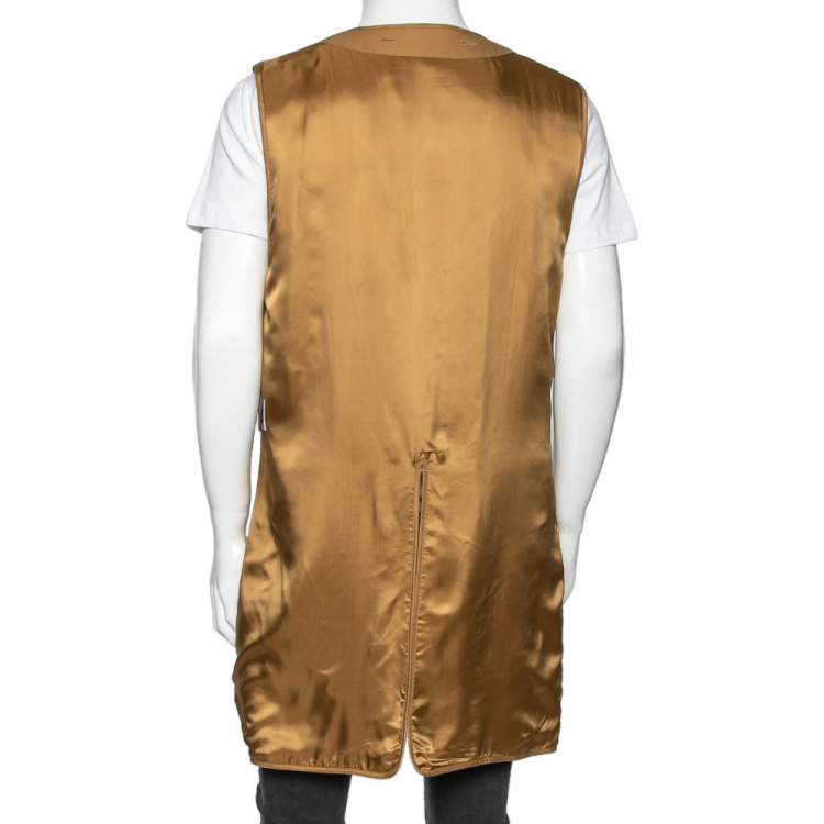 Pre Owned Burberry Antique Yellow Regular Chelsea and Kensington Fit Heritage Coat Warmer XXL