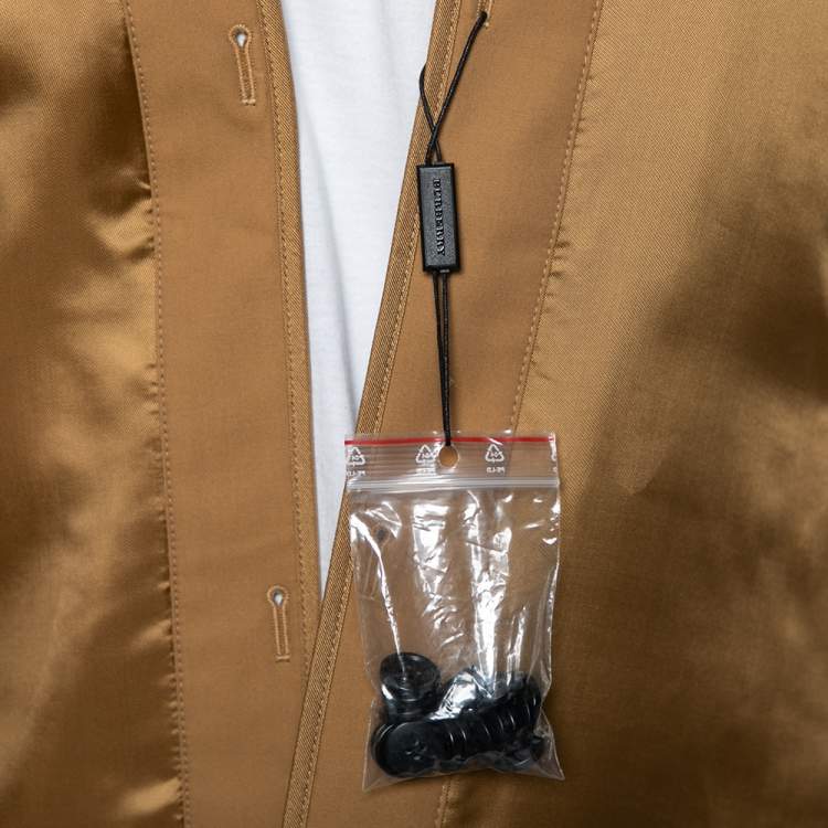 Pre Owned Burberry Antique Yellow Regular Chelsea and Kensington Fit Heritage Coat Warmer XXL