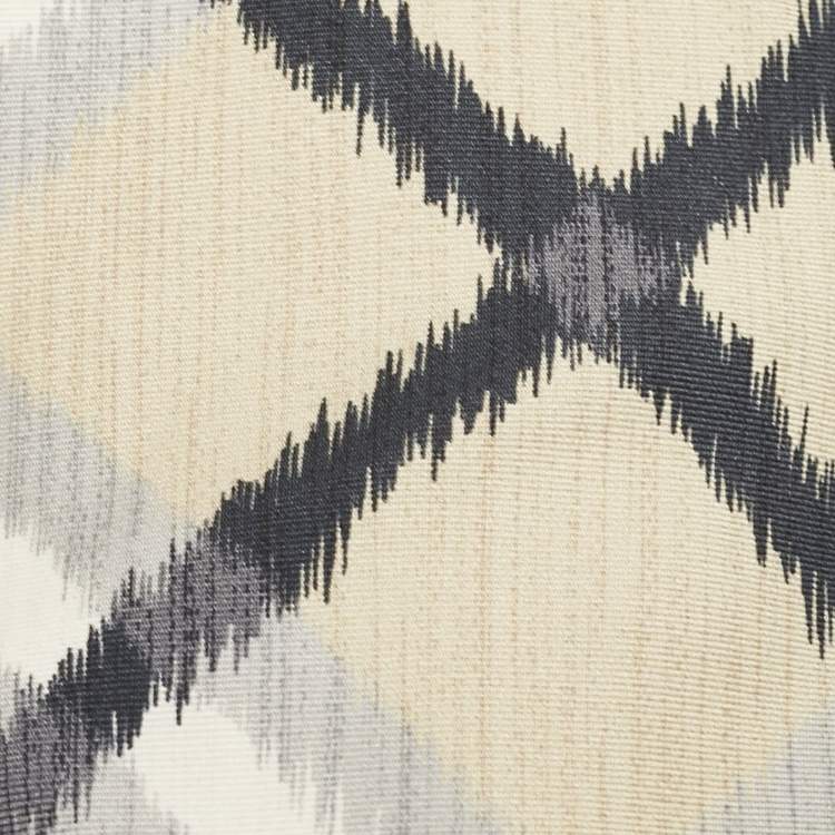 Pre Owned Burberry London Beige/Grey Nova Check Silk Tie 