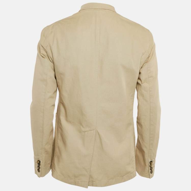Pre Owned Burberry London Beige Cotton Single Breasted Jacket M