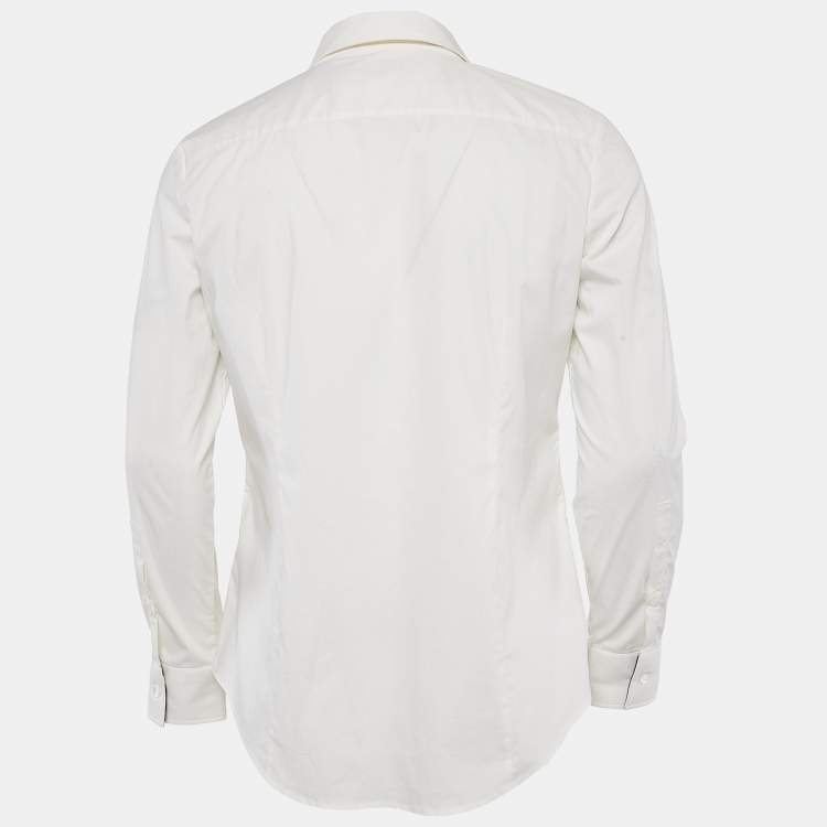 Pre Owned Burberry London White Cotton Button Front Shirt S