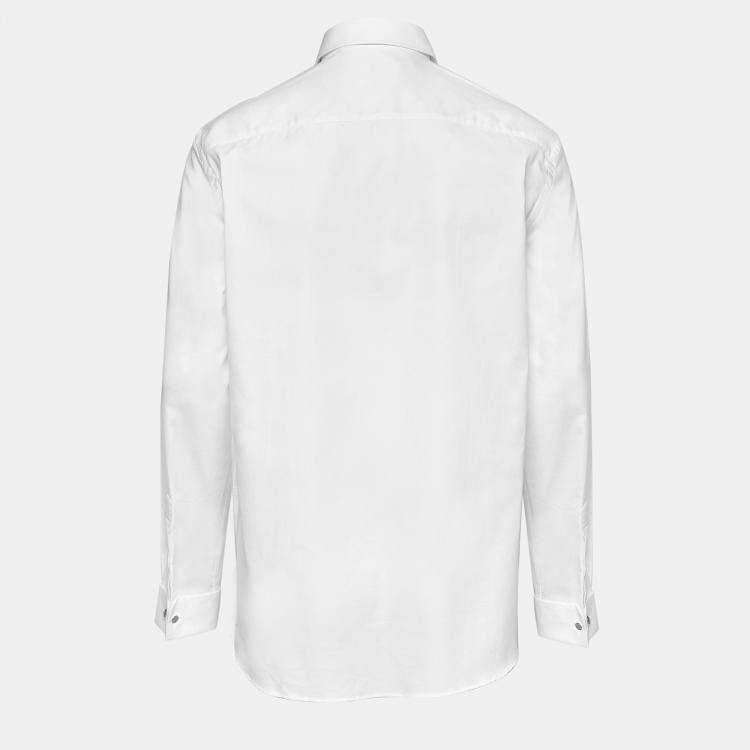 Burberry London White Cotton Oxford Classic Button Front Shirt L Burberry  London | TLC