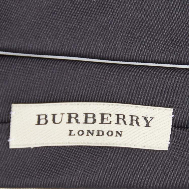 Pre Owned Burberry Black Silk Classic Tie