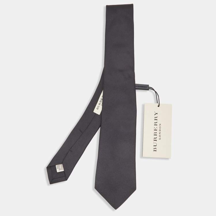 Burberry black tie on sale