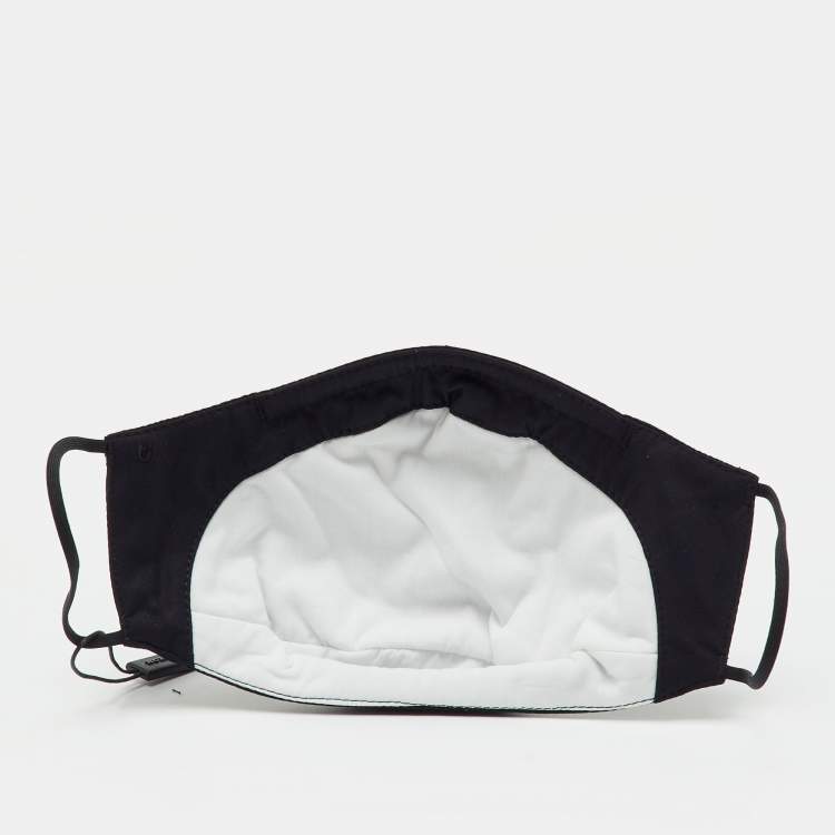 Pre Owned قناع وجه بربري قطن أسود متوسط/كبير