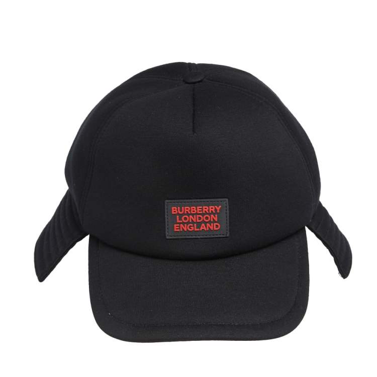 Pre Owned Burberry London Black Trucker Bucket Hat S