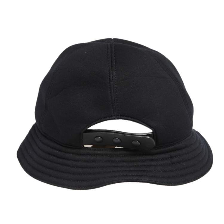 Pre Owned Burberry London Black Trucker Bucket Hat S