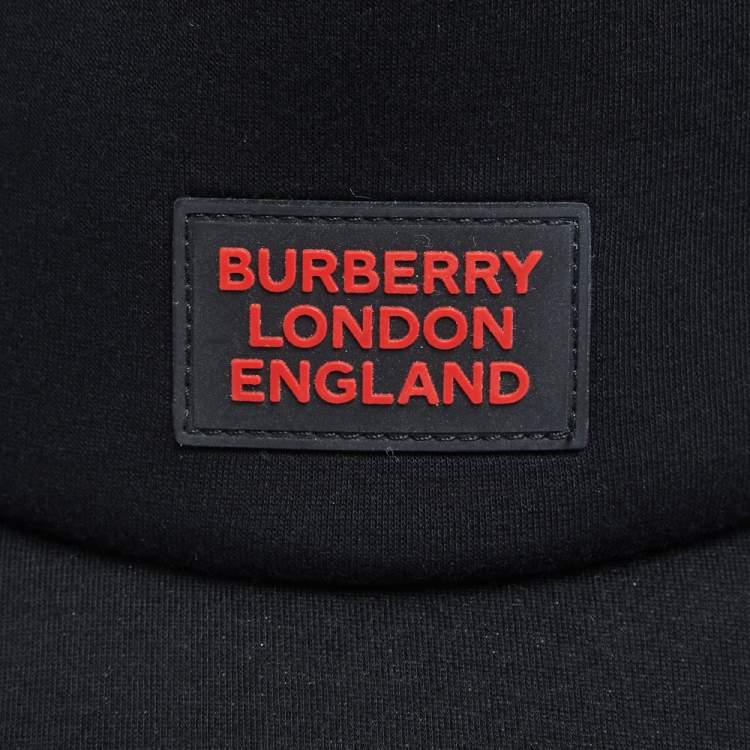 Pre Owned Burberry London Black Trucker Bucket Hat S