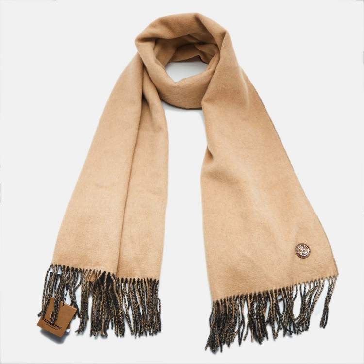 Burberry camel scarf fashion